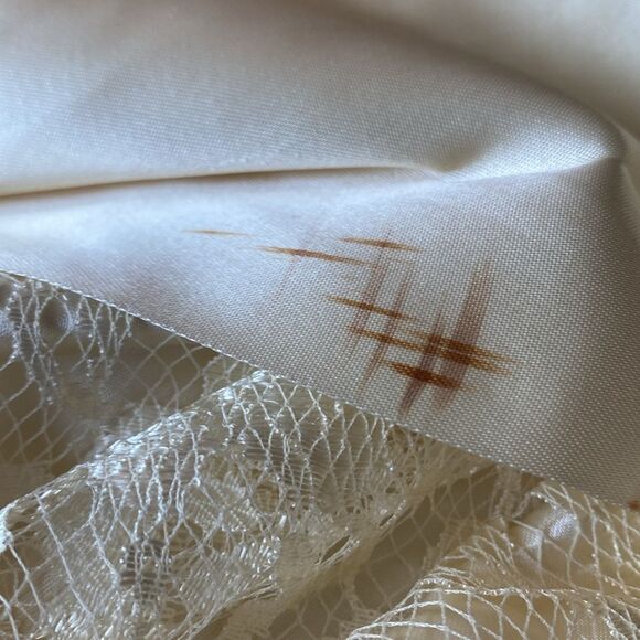 1970’s Lace & Silk Wedding Prom Dress  Size 7/8 - Picture 13 of 13